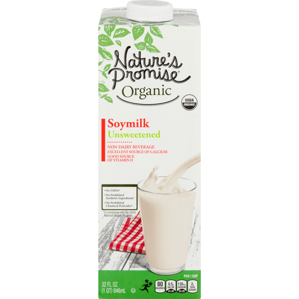 Nature'S Promise Organic Unsweetened Soy Milk