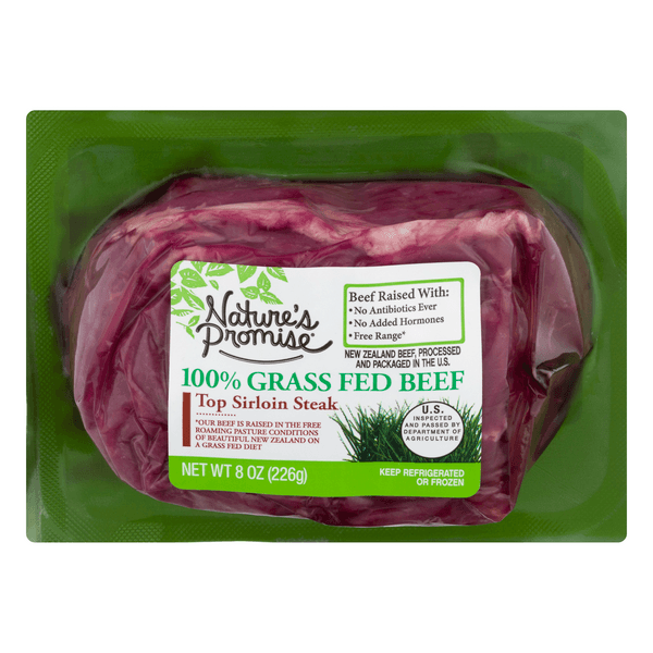 Nature'S Promise 100% Grass-Fed Beef Top Sirloin Steak Fresh
