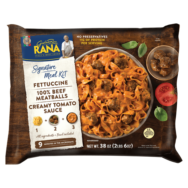 Giovanni Rana Signature Meal Kit Fettuccine Meatballs With Tomato Sauce