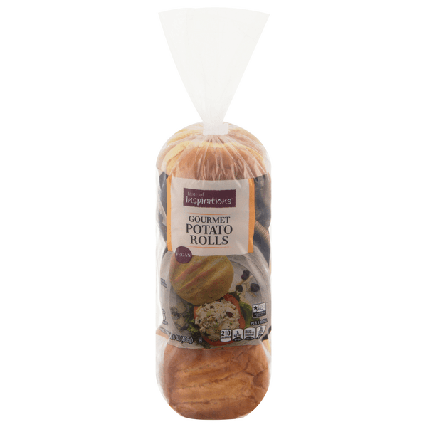 Taste Of Inspirations Gourmet Potato Sandwich Rolls Vegan