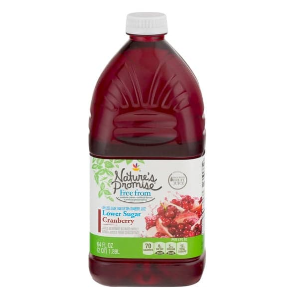 Nature'S Promise Cranberry Juice From Concentrate Lower Sugar