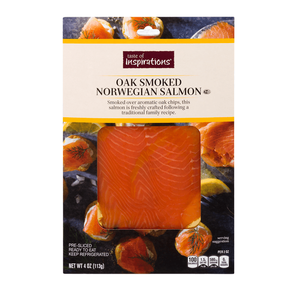 Taste Of Inspirations Norwegian Salmon Oak Smoked Pre-Sliced