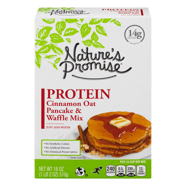 Nature'S Promise Protein Pancake & Waffle Mix Cinnamon Oat
