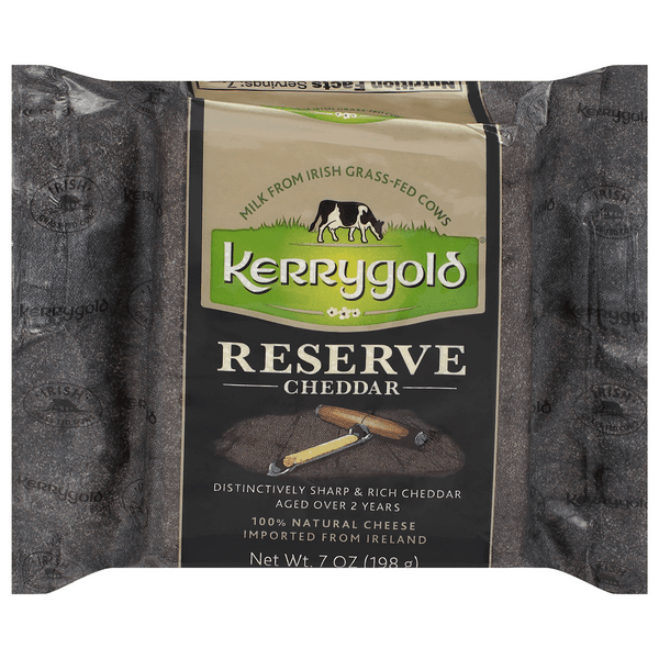 Kerrygold Imported Irish Cheddar Cheese Reserve Chunk Grass-Fed Natural