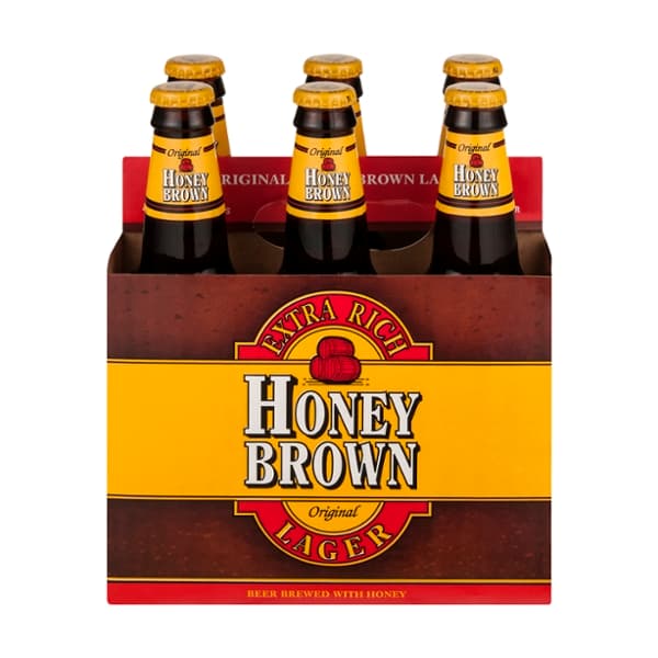 Honey Brown Lager Beer Bottles