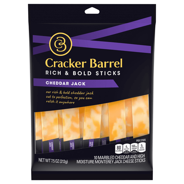 Cracker Barrel Sticks Cheddar Jack