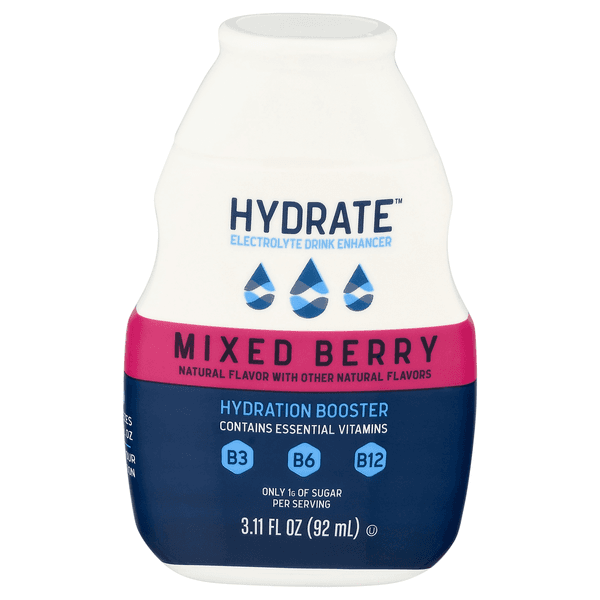 Hydrate Electrolyte Drink Enhancer Mixed Berry