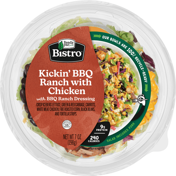 Ready Pac Bistro Bowl Kickin' Bbq Style Chicken Salad