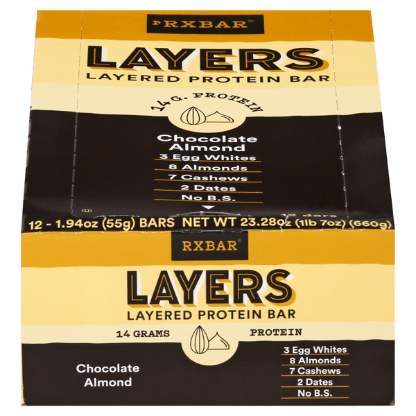 Rxbar Layers Protein Bar Chocolate Almond