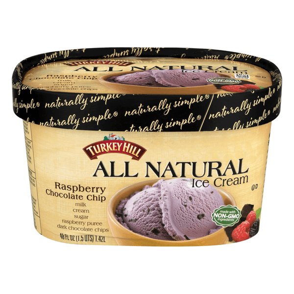 Turkey Hill All Natural Ice Cream Raspberry Chocolate Chip