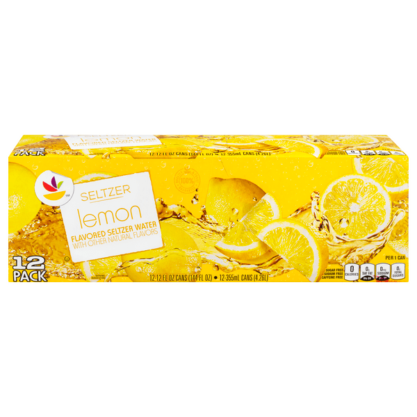 Stop & Shop Seltzer Water Lemon