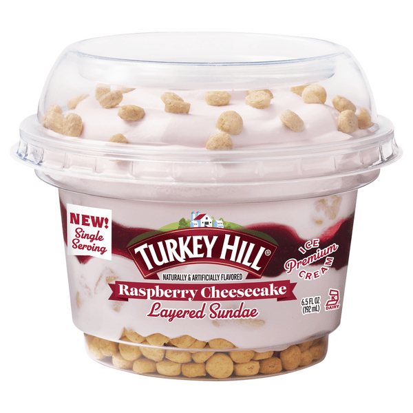 Turkey Hill Layered Sundae Raspberry Cheesecake