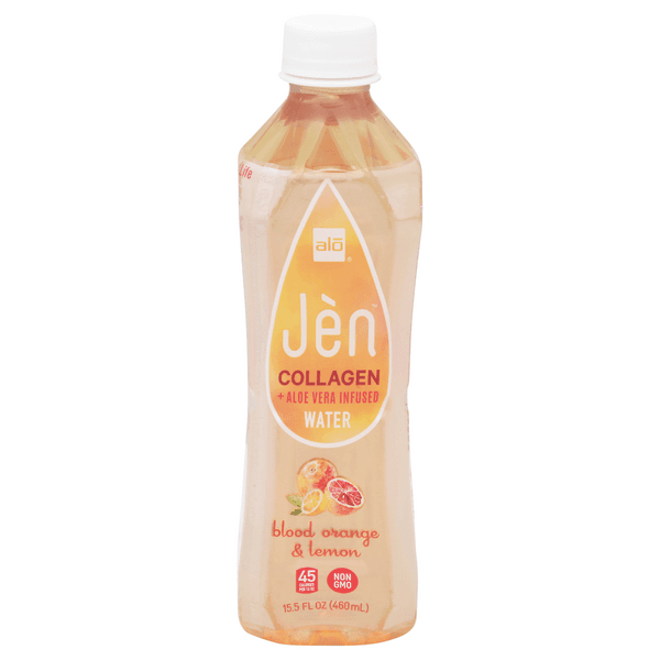 Alo Jen Collagen + Aloe Vera Infused Water Blood Orange & Lemon