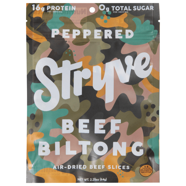 Stryve Beef Biltong Peppered