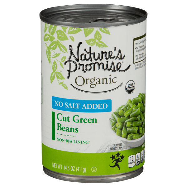 Nature'S Promise Organic Green Beans Cut No Salt Added