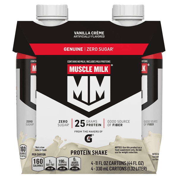 Is it Shellfish Free? Muscle Milk Genuine Zero Sugar Non-dairy Protein Shake, Vanilla Creme Flavor