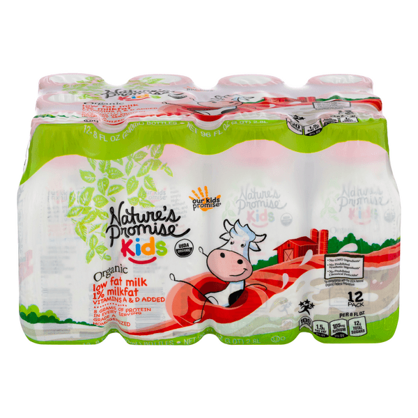 Nature'S Promise Kids Organic 1% Low Fat Milk