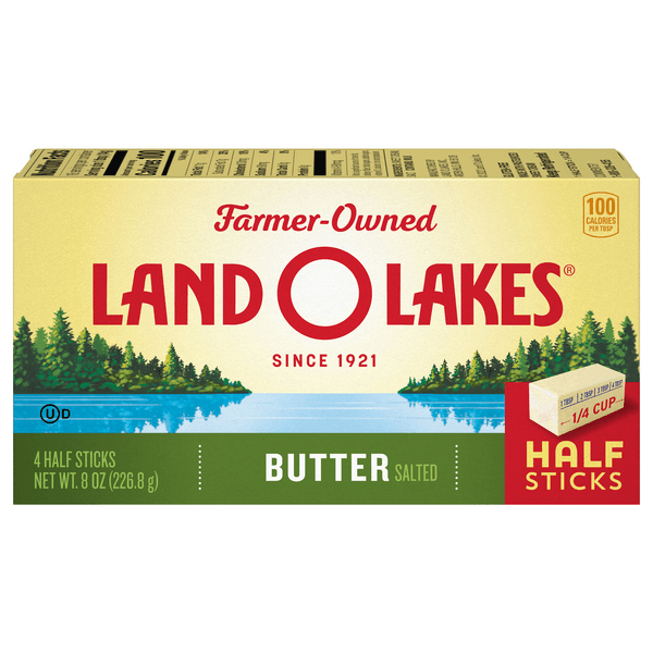 Land O Lakes Salted Butter In Half