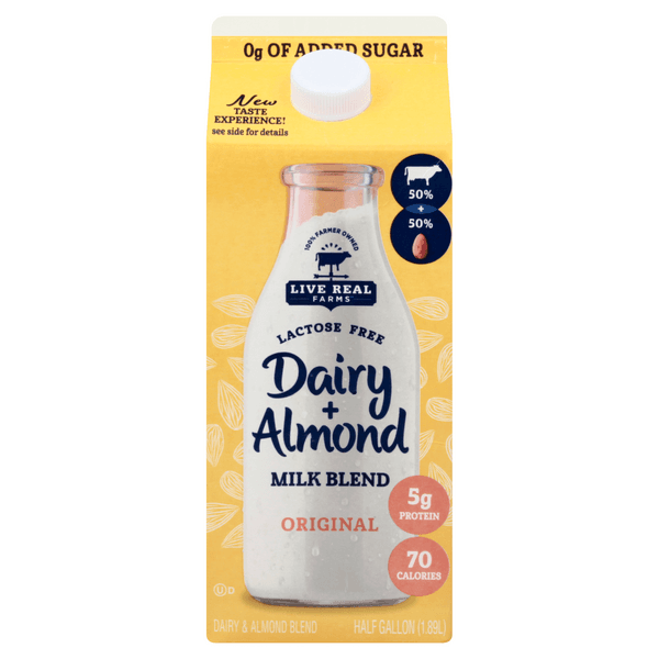 Live Real Farms Dairy + Almond Milk Blend Lactose Free