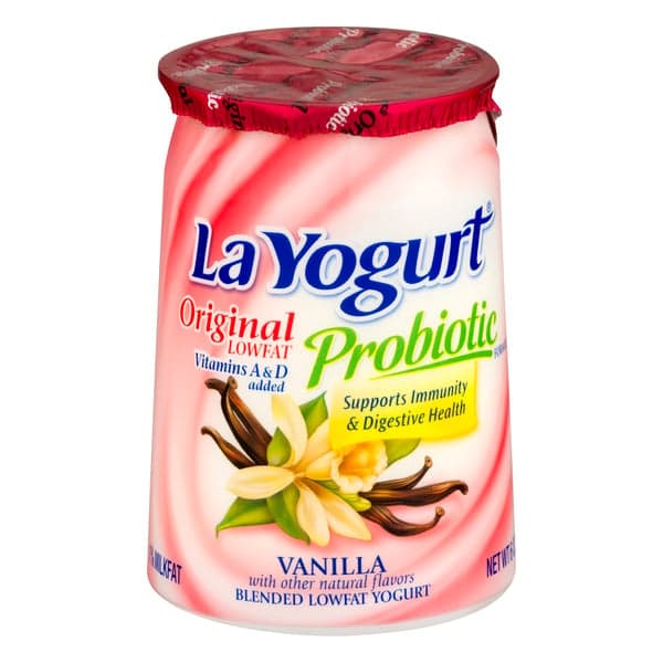 La Yogurt Original Low Fat Probiotic Vanilla Blended Yogurt