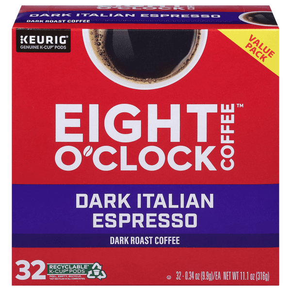 Eight O'Clock Dark Italian Espresso Dark Roast Coffee K