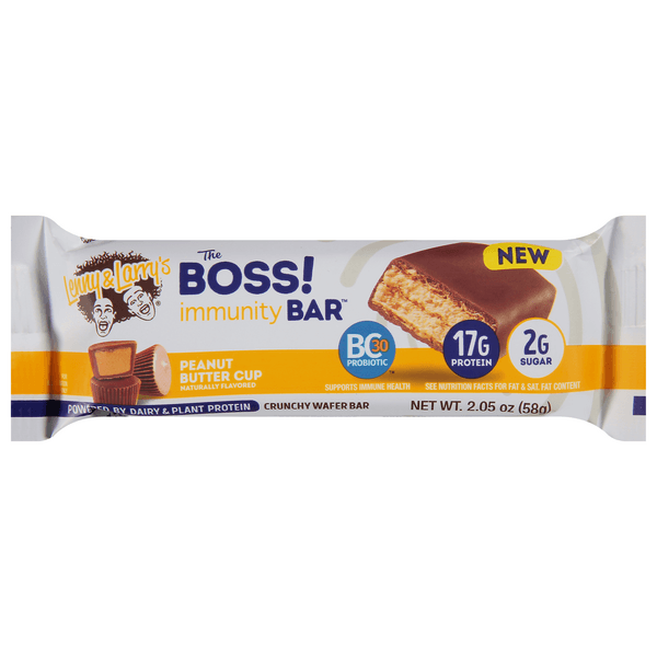 Lenny & Larry'S The Boss! Immunity Bar Peanut Butter