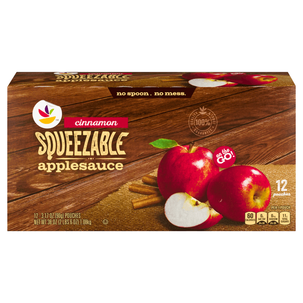 Stop & Shop Squeezable Applesauce Cinnamon