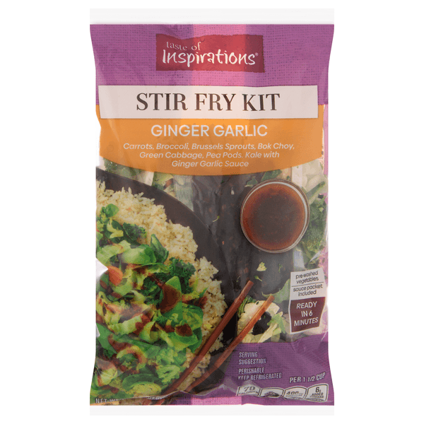 Taste Of Inspirations Ginger Garlic Stir Fry Kit