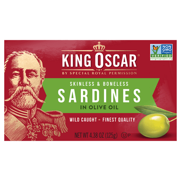 King Oscar Sardines Skinless & Boneless In Olive Oil