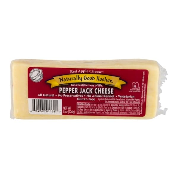 Naturally Good Kosher Pepper Jack Cheese Chunk