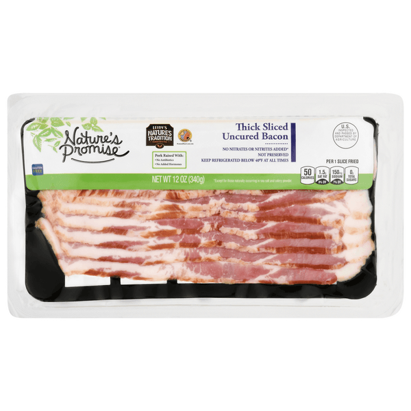 Nature'S Promise Bacon Thick Sliced Uncured