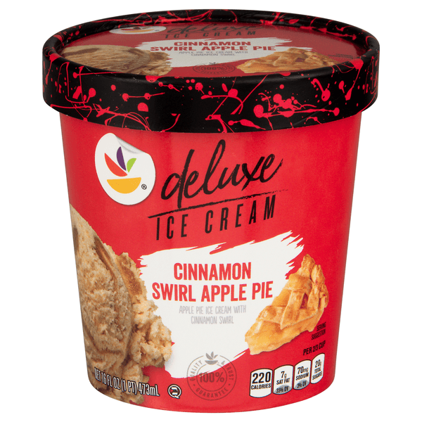 Our Brand Deluxe Cinnamon Swirl Apple Ice Cream