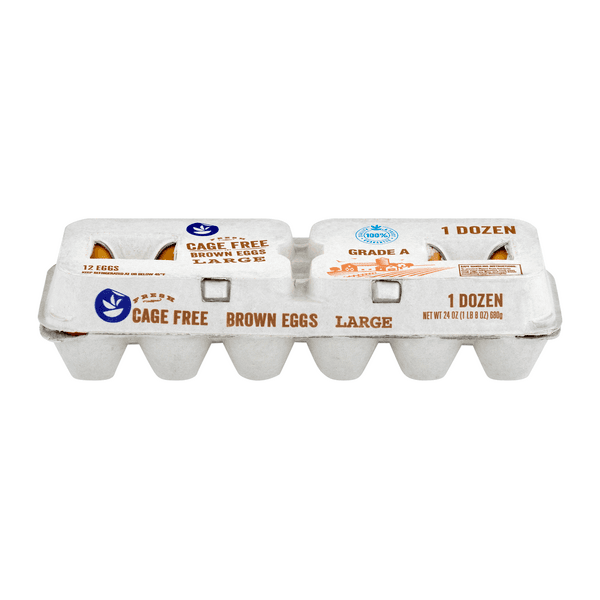 Stop & Shop Brown Eggs Grade A Large Cage Free