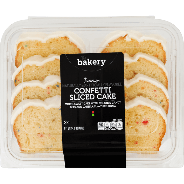 Stop & Shop The Bakery Premium Confetti Cake Sliced