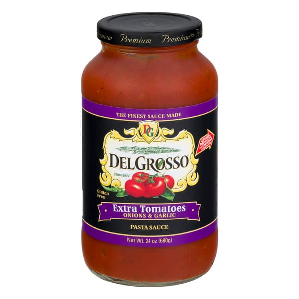Delgrosso Pasta Sauce Extra Tomatoes, Onions & Garlic