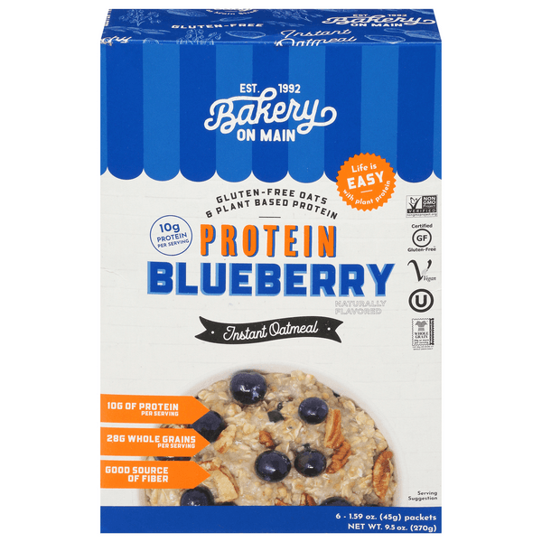 Bakery On Main Instant Oatmeal Protein Blueberry
