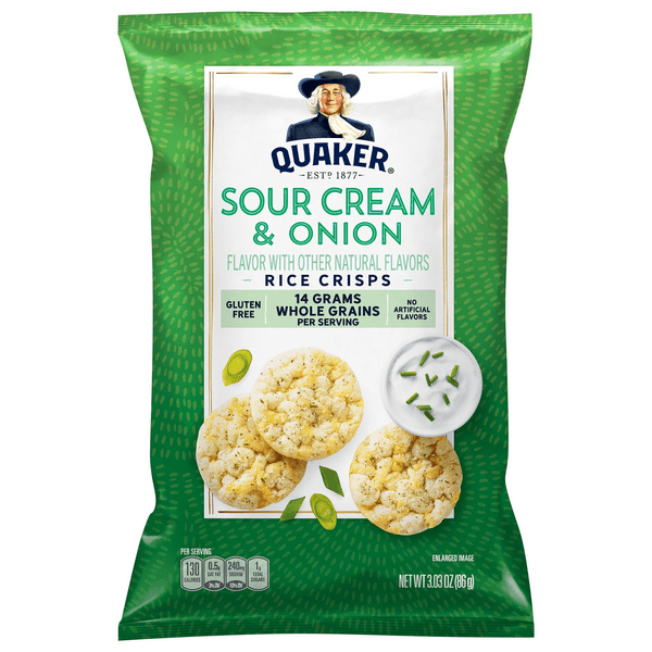 Is it Yeast Free? Quaker Popped Rice Crisps Gluten Free Sour Cream & Onion