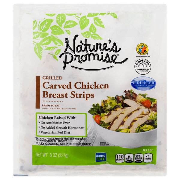 Nature'S Promise Grilled Carved Chicken Breast Strips