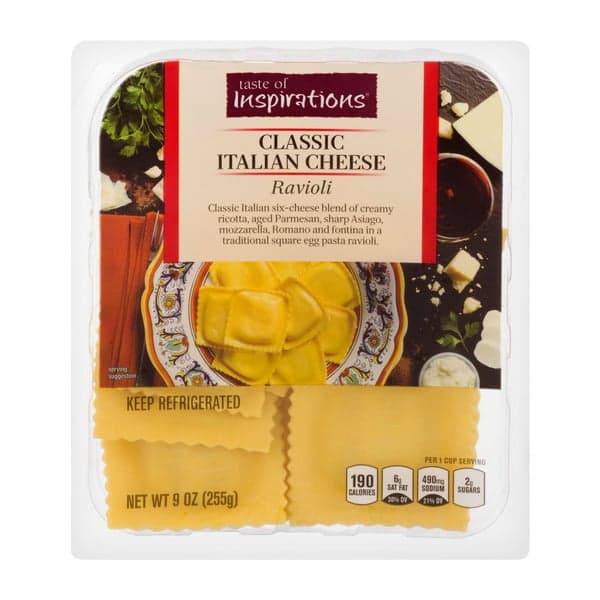 Taste Of Inspirations Ravioli Classic Italian Cheese