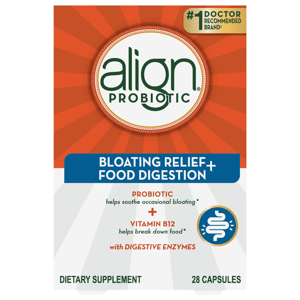 Align Prebiotic Bloating Relief & Food Digestion Capsules