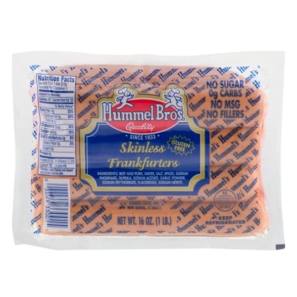 Hummel Bros. Skinless Beef & Pork Frankfurters