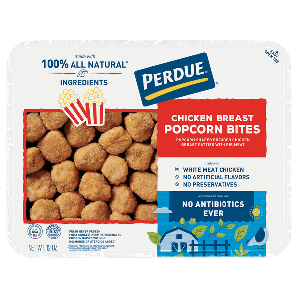 Perdue  Breaded No Antibiotics Ever Popcorn Chicken Bites Traypack