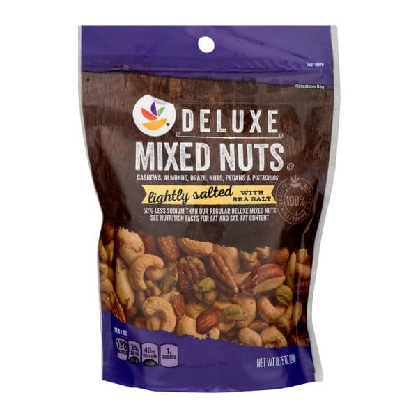 Stop & Shop Deluxe Mixed Nuts Lightly Salted With Sea Salt