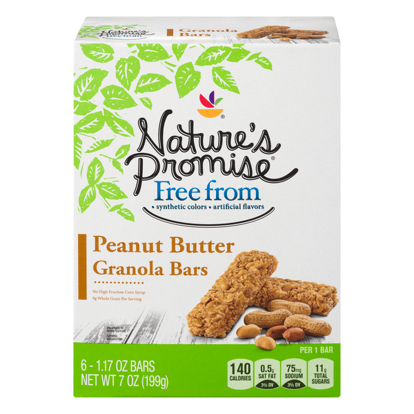 Nature'S Promise Free From Granola Bars Peanut Butter