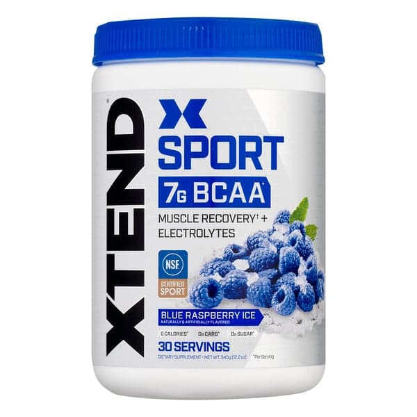 Xtend Sport Bcaa Recovery + Electrolytes Powder Blue Raspberry Ice