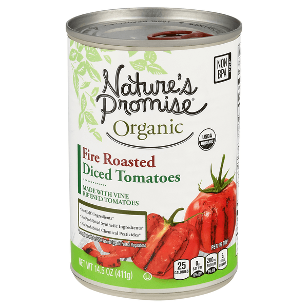 Nature'S Promise Organic Diced Tomatoes Fire Roasted