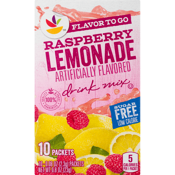 Stop & Shop Flavor To Go Drink Mix Raspberry Lemonade Sugar Free