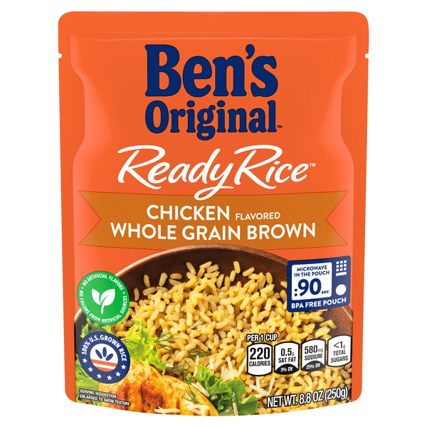 Ben'S Original Ready Chicken Flavored Whole Grain Brown Rice Pouch