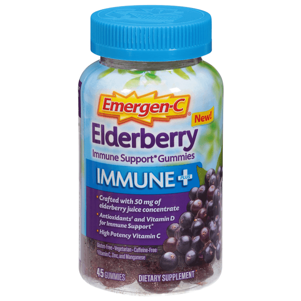 Emergen-C Immune Support Gummies Elderberry