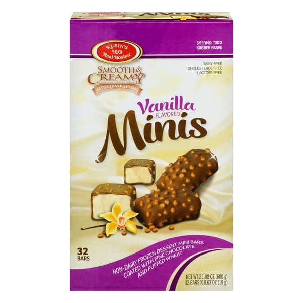 Klein'S Real Kosher Minis  Dessert Bars Vanilla